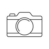 Camera thin line icon