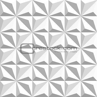 Vector Seamless Black And White Geometric Triangular Square Shaded Pattern
