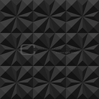 Vector Seamless Black And White Geometric Triangular Square Shaded Pattern