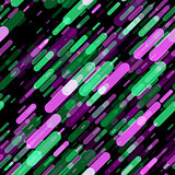Raster Seamless Diagonal Parallel Geometric Rounded Cap Lines in Neon Green And Purple Colors