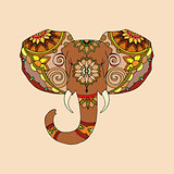 Hand Drawn Illustration of elephant