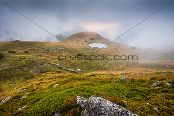 Landscape with a Tarn in the Mist