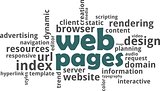 word cloud - web pages