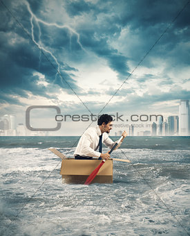 Paddling in the storm