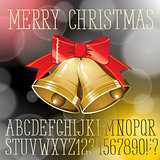 Christmas vector alphabet