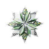 Money Origami snowflake