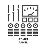 Admin Panel Line Icon
