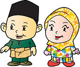 Melayu children in Patani-03, cartoon