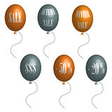 Sale balloons in 3D