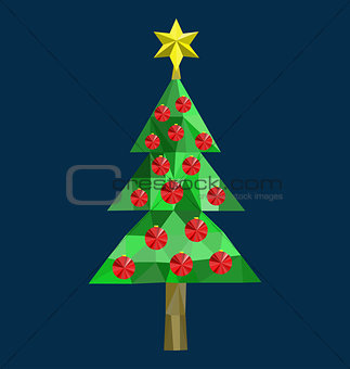 Polygon Christmas tree image
