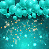 Christmas balloons background