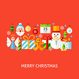 Merry Christmas Greeting Concept