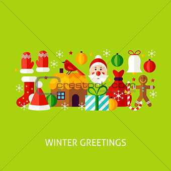 Winter Greetings Concept