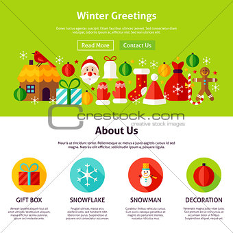 Winter Greetings Web Design