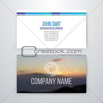 Vector modern creative and clean business card