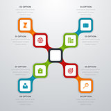 Vector illustration infographics eight options