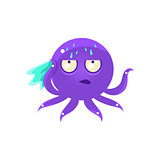 Sweating Funny Octopus Emoji
