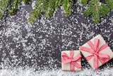 Christmas decoration background with copy space