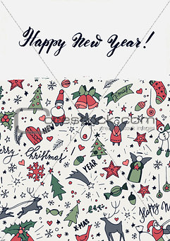 Modern New Year card or party design
