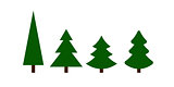 Christmas green Trees