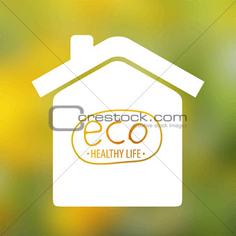 House on nature background