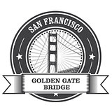 San Francisco symbol - Golden Gate Bridge stamp