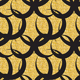 Abstract Simple Glossy Golden Seamless Pattern Background