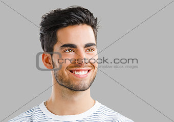 Handsome young man smiling