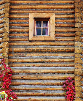 Russian rustic wooden house