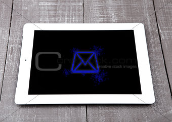 Graphic tablet computer pc gadget letter symbol