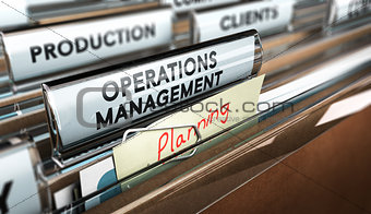 Production Process Organization, Operations Management.