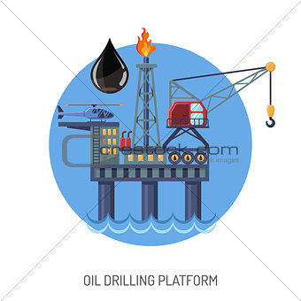 Oil drilling platform concept