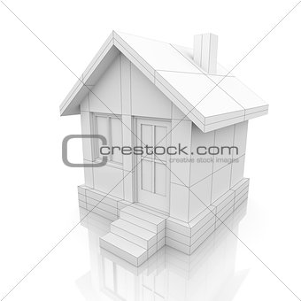 House in drawing style