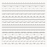 Vector Hand Drawn Tileable Line Borders, Dividers,