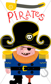 Cartoon funny pirate