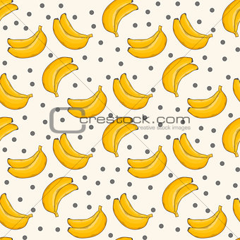 Banana pattern seamless.