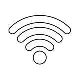 Wireless thin line icon