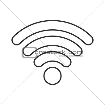 Wireless thin line icon