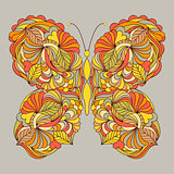 abstract butterfly on gray background