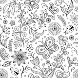 pattern with abstract flowers