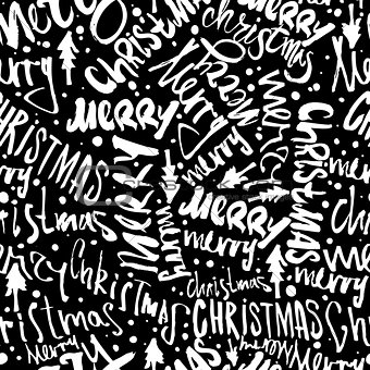 Seamless Merry Christmas pattern