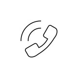Handset thin line icon