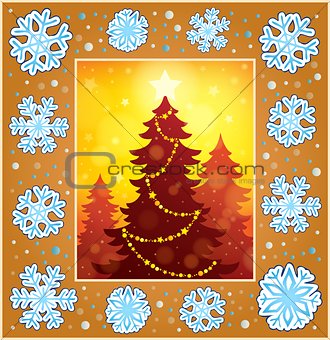 Christmas decorative greeting card 1