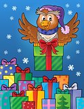 Owl with gift theme image 8