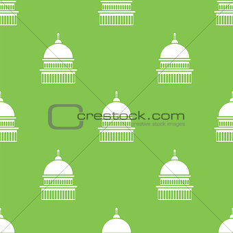 Capitol Icon Seamless Pattern