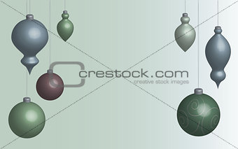 Wallpaper Christmas balls soft in 3D