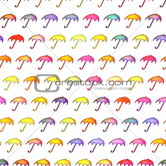 Seamless texture colorful umbrellas