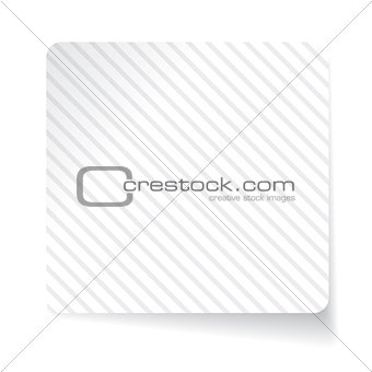 White paper sticker vector