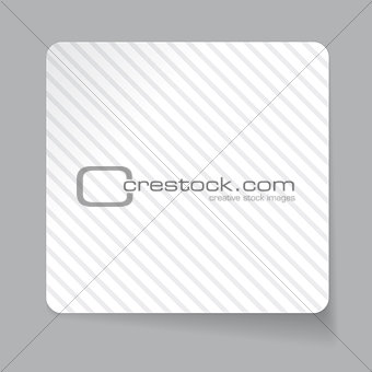 White paper sticker vector
