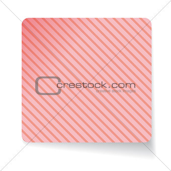 Pink paper sticker vector
